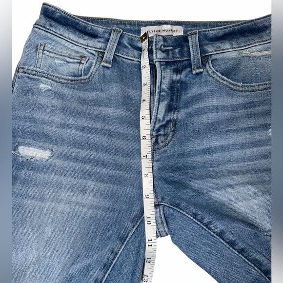 NWOT Flying Monkey Ripped Blue Boyfriend Jeans - Picture 4 of 7